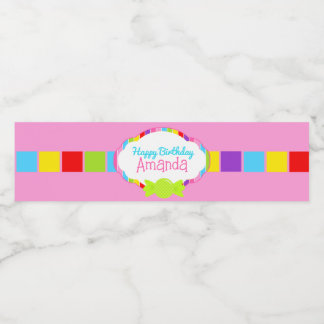 Candyland Inspiriert Wasserflaschen Wasserflaschenetikett
