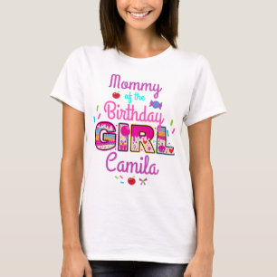 Candyland Mommy of the Birthday Girl lollipop T-Shirt