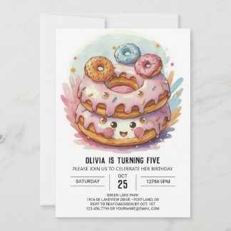 Candyland Sprinkles Donuts Geburtstag Einladung