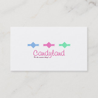 Candyland Süßigkeits-Gewohnheits-Visitenkarte Visitenkarte