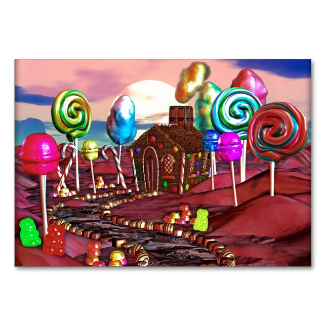 Candyland Tischnummer (Vorderseite)