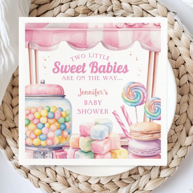 Candyland Twins Baby Dusche Süßigkeiten Papier Nap Serviette (Von Creator hochgeladen)