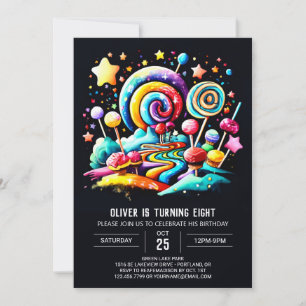 Candyland Whimsy Birthday Einladung