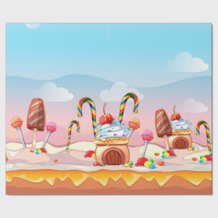 Candyland Wrapping Paper Geschenkpapier
