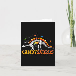Candysaurus Candy Corn Dinosaur Skeleton Happy Hal Karte