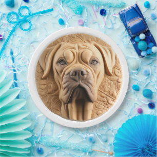 Cane Corso 3D Inspiriert Pappteller