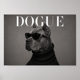 Cane Corso Chic Fashion Hund Kunst Druck Poster