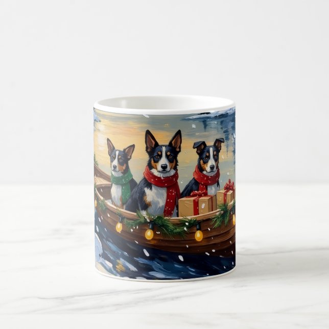 Cane Corso Christmas Boat Holiday Kaffeetasse (Mittel)