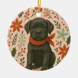 Cane Corso Christmas Keramik Ornament