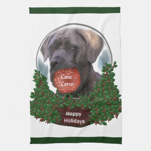Cane Corso Christmas Küchentuch (Vertikal)