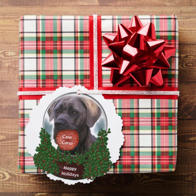 Cane Corso Christmas Ornament Karte (Insitu (Geschenk))