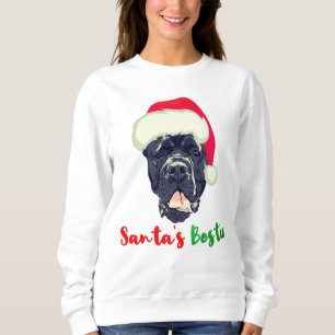 Cane Corso Christmas Santa's Bestie Familie Pajama Sweatshirt