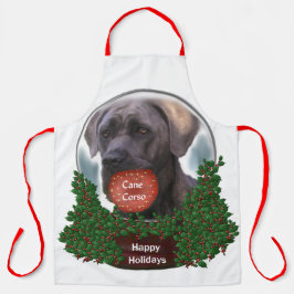 Cane Corso Christmas Schürze