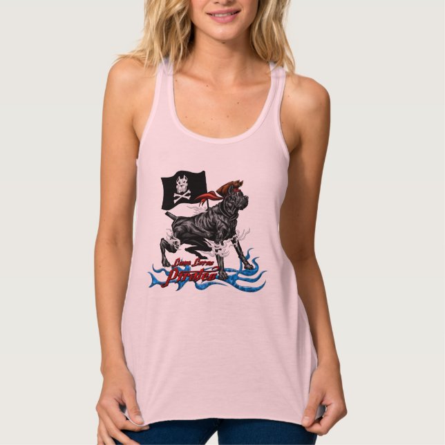 Cane Corso, der Kapitän des Piratenschiffs Tank Top (Vorderseite)