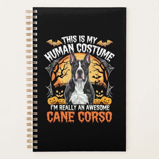Cane Corso Dog Awesome Costume Halloween Planer (Vorderseite)