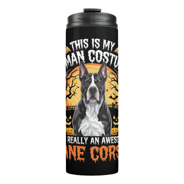 Cane Corso Dog Awesome Costume Halloween Thermosbecher (Vorderseite)