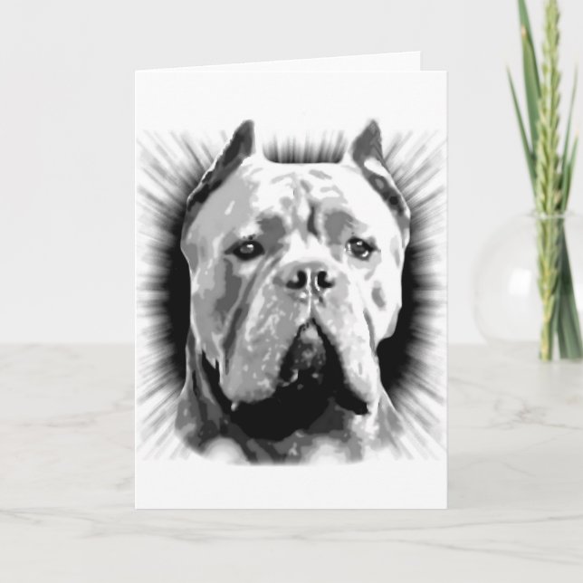 Cane Corso Dog Karte (Vorderseite)