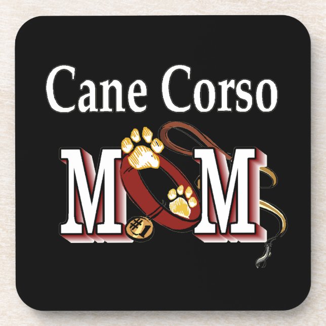 Cane Corso Dog MAMA Untersetzer (Vorderseite)