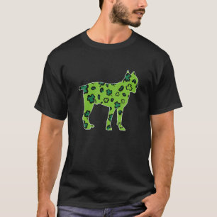 Cane Corso Dog St. Patrick's Day Green Leopard Sha T-Shirt