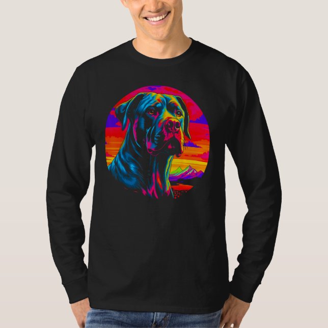 Cane Corso Dog Sunset T-Shirt (Vorderseite)