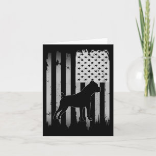 Cane Corso Dog US amerikanische Flagge 4. Juli Pat Karte