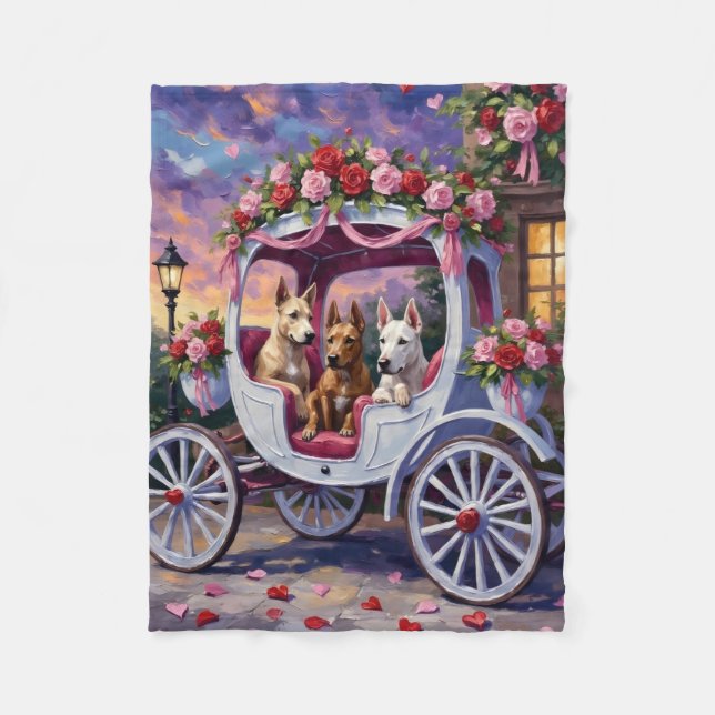 cane corso Dog Valentine's Day Fleecedecke (Vorderseite)