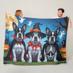 Cane Corso Dogs Pumpkin Halloween Funny Fleecedecke