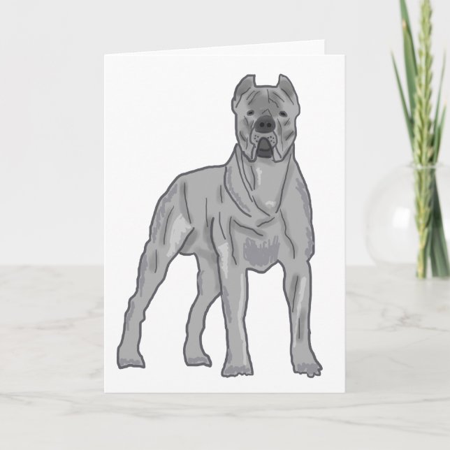 Cane Corso Feiertagskarte (Vorderseite)