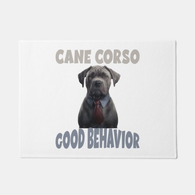Cane Corso Good Behavior Dog Training Fußmatte (Vorderseite)