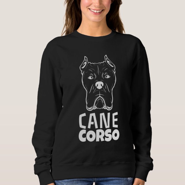 Cane Corso Großes Motiv Sweatshirt (Vorderseite)