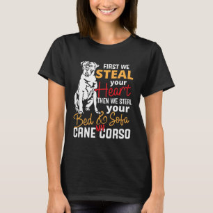 Cane Corso Heart Bed Sofa Slogan T-Shirt