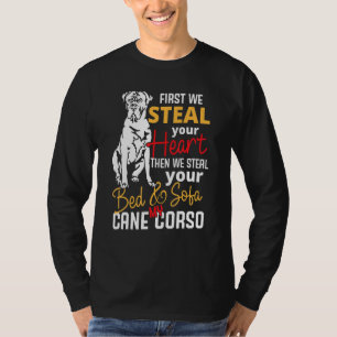 Cane Corso Heart Bed Sofa Sprichwort T-Shirt