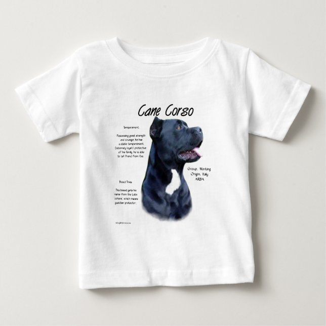 Cane Corso History Baby T-shirt (Vorderseite)