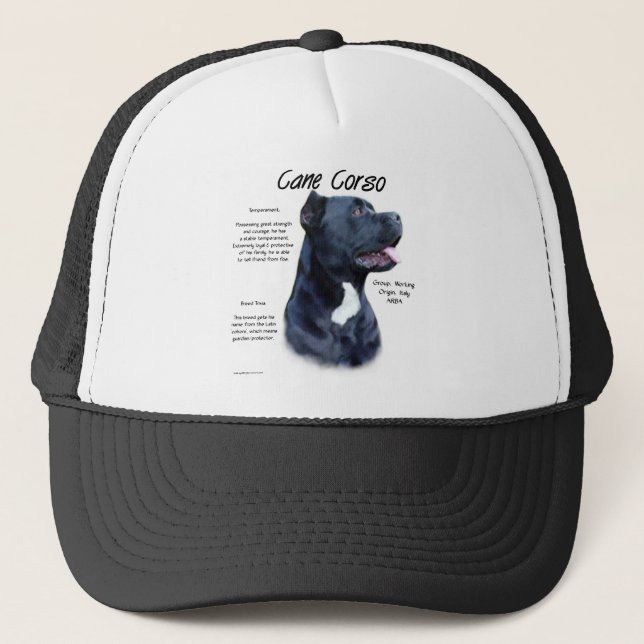 Cane Corso History Truckerkappe (Vorderseite)
