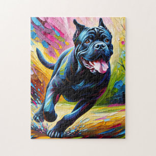 Cane Corso Hund Acryl Kunst Druck Hunde Liebhaber Puzzle