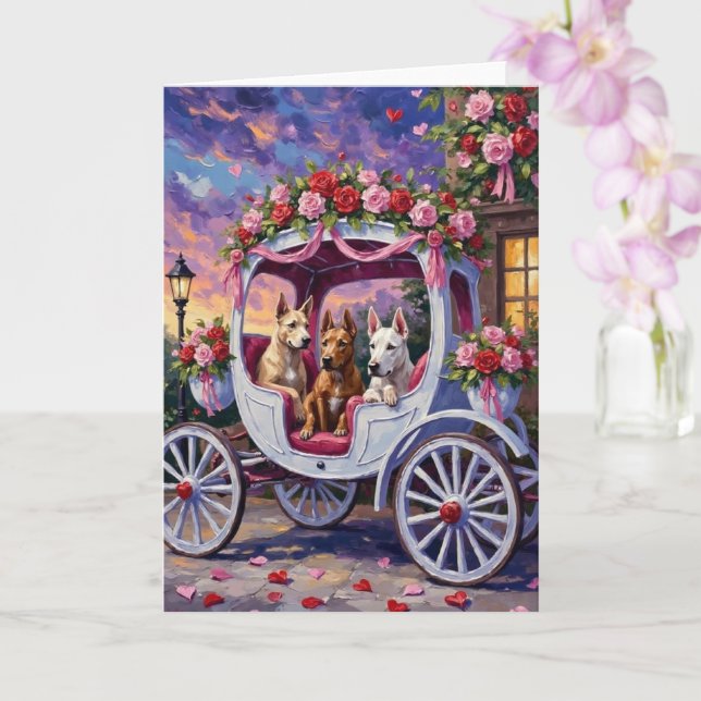 Cane Corso Hund Valentinstag Karte (Orchidee)