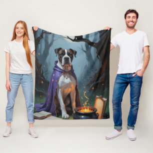 Cane Corso Hund Whimsical Halloween-Malerei Fleecedecke