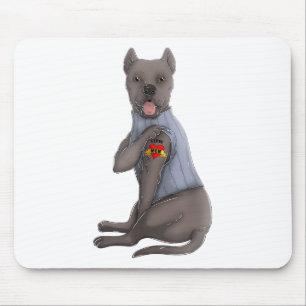 Cane Corso I Liebe Mama Tattoo Hundeshirt Funny Mo Mousepad