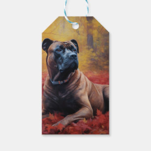 Cane Corso im Herbst Leaves Fall Inspiriert Geschenkanhänger