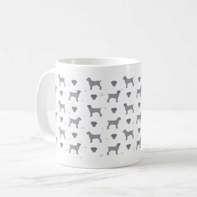 Cane Corso, Italienischer Mastiff Hund Kaffeetasse (Vorderseite Links)