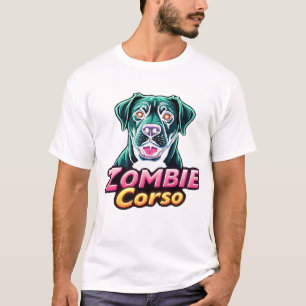 Cane Corso Italienischer Mastiff Zombie-Hund Hallo T-Shirt
