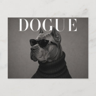 Cane Corso Luxus-Mode-Editorial Postkarte