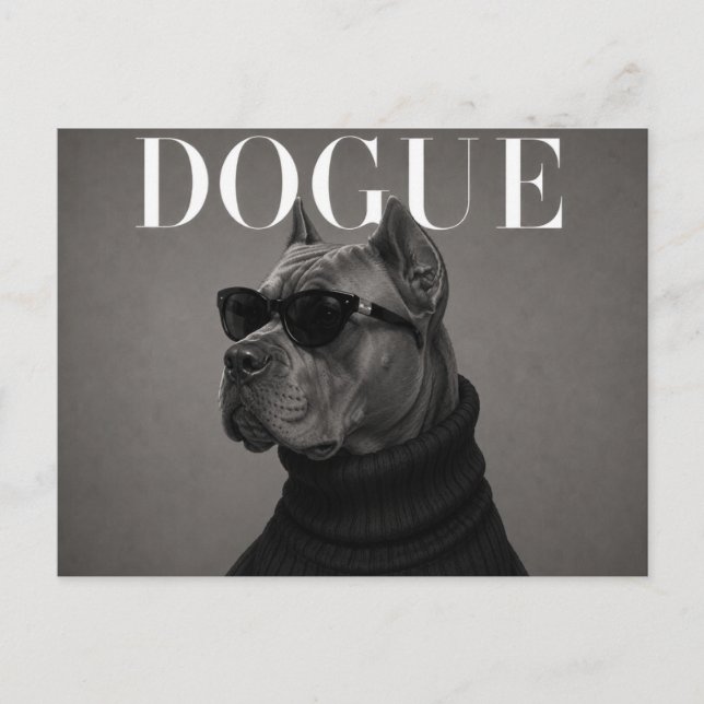 Cane Corso Luxus-Mode-Editorial Postkarte (Vorderseite)