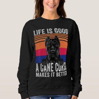 Cane Corso Macht Dein Leben Gut Vintage Sweatshirt