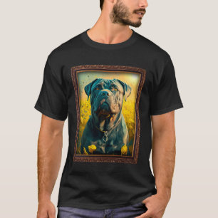 Cane Corso Malerei Sonnenblumen Blume Mama Frauen  T-Shirt
