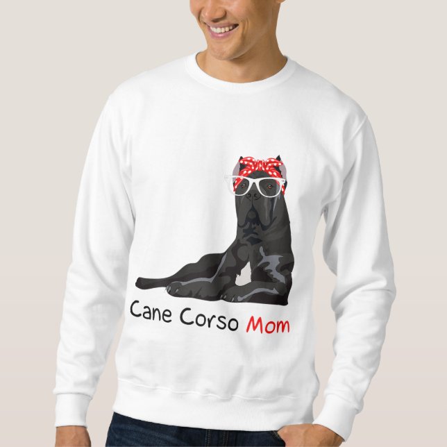 Cane Corso Mama Bandana Womens Cane Corso Dog Sweatshirt (Vorderseite)