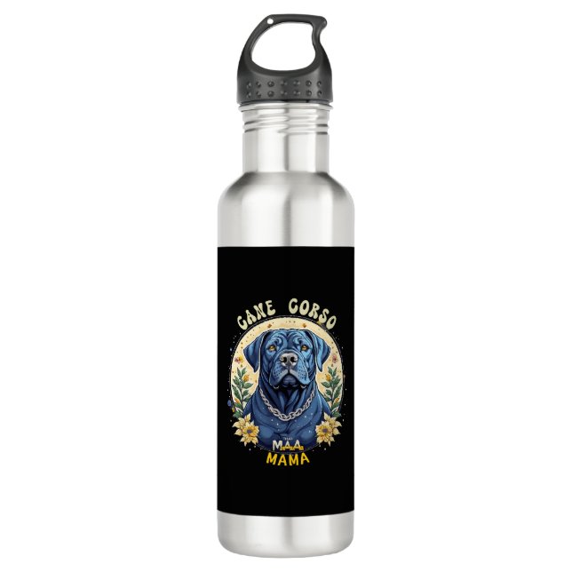 Cane Corso Mama Edelstahlflasche (Vorderseite)