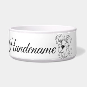 Cane Corso Minimalist Line Art personalized bowl Napf