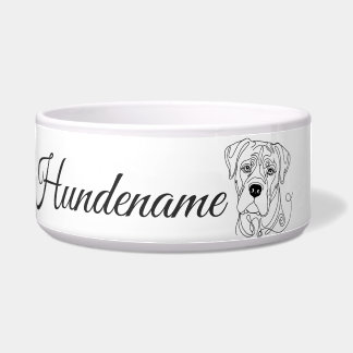 Cane Corso Minimalist Line Art personalized bowl Napf