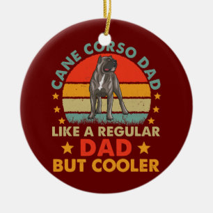 Cane Corso Papa Lustiger Vintage Cane Corso Hund Keramik Ornament